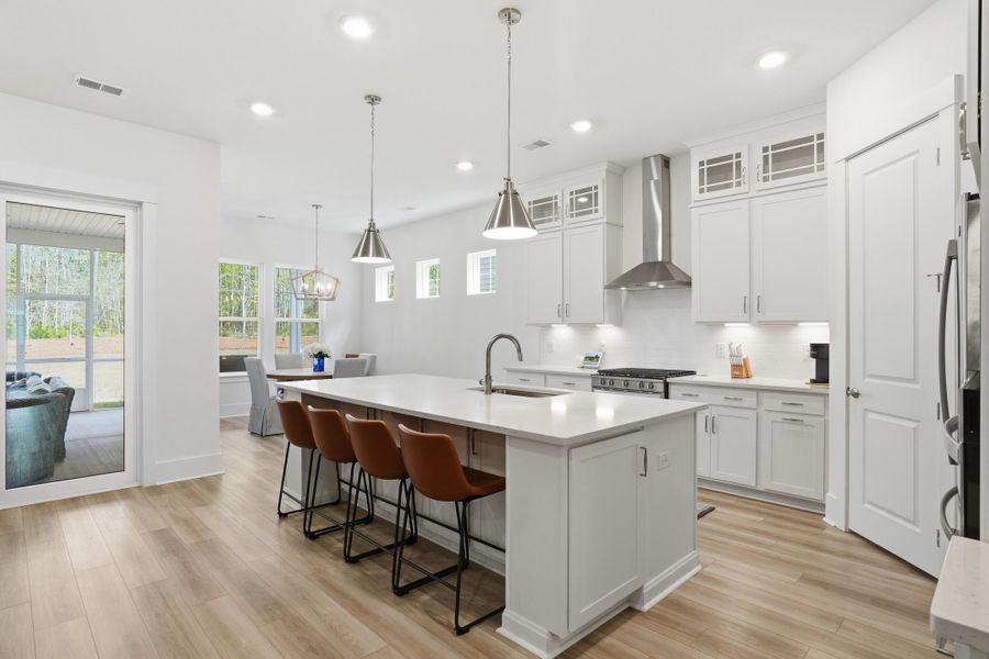 Furnished interior view inside a new home in Summerwind Crossing at Lakes of Cane Bay, Summerville (Image 14).