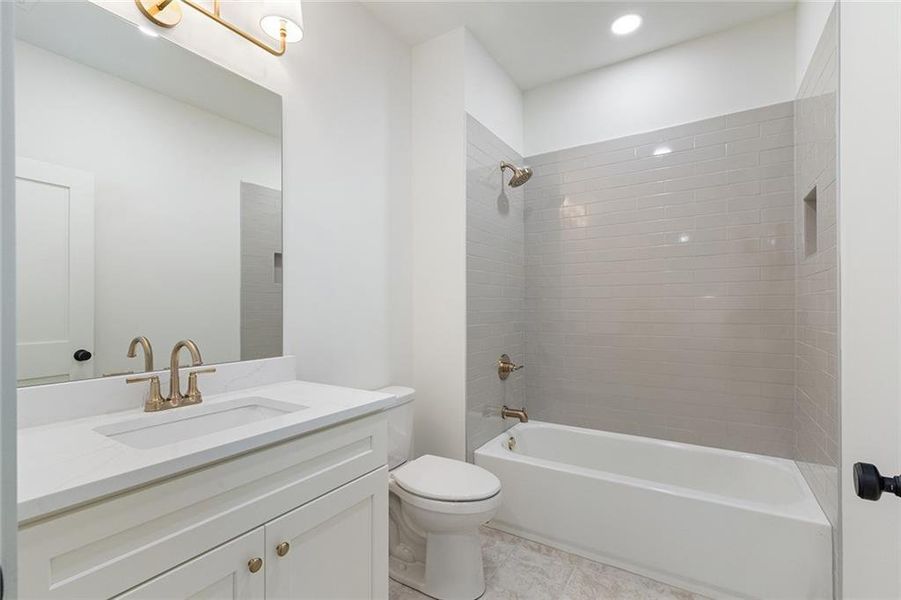 Furnished interior view inside a new home in , Brookhaven (Image 26).