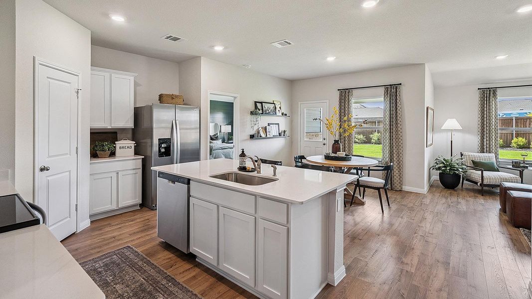 Furnished interior view inside a new home in Thunder Rock, Marble Falls (Image 15).