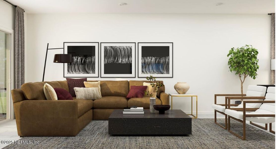 Furnished interior view inside a new home in Silver Meadows at SilverLeaf: Silver Meadows 50s, St. Augustine (Image 8).