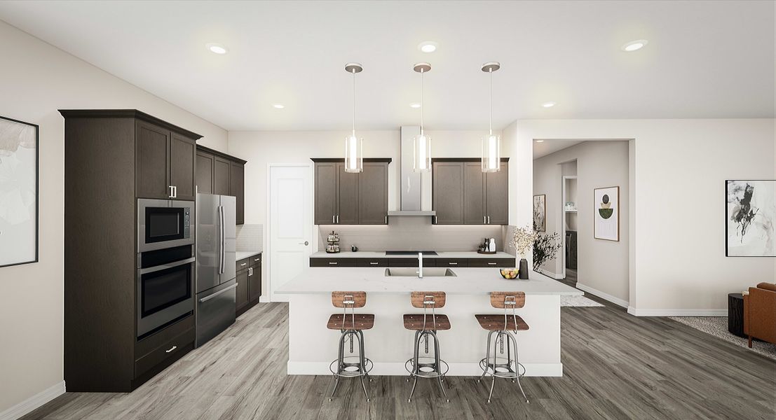 Representative furnished interior of a home built from the Mandarin Plan 5010 by Tri Pointe Homes in Whispering Hills, Laveen (Image 3).