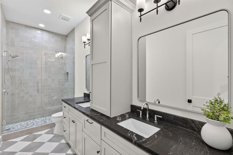 Furnished interior view inside a new home in , Kingsland (Image 17).