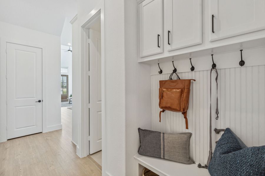 Representative furnished interior of a home built from the Grant by Centre Living Homes in Newman Village Townhomes, Frisco (Image 31).