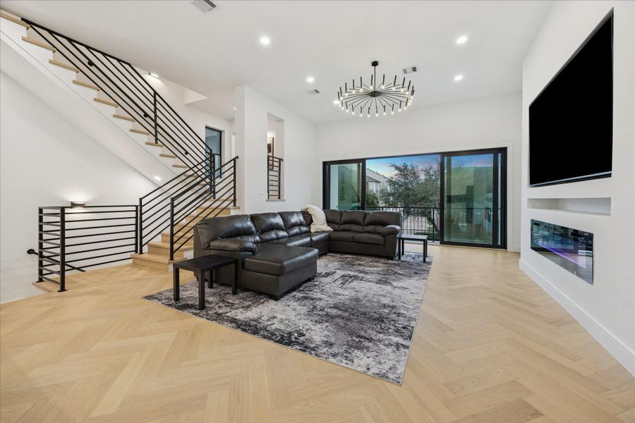 Furnished interior view inside a new home in , Houston (Image 10).