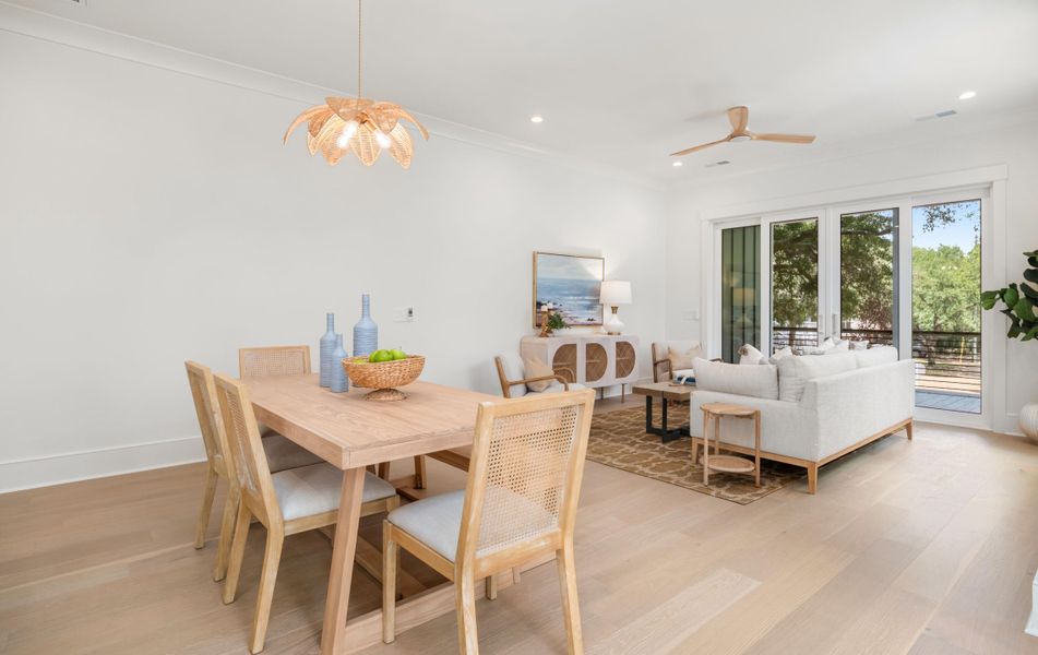 Furnished interior view inside a new home in , Edisto Island (Image 10).