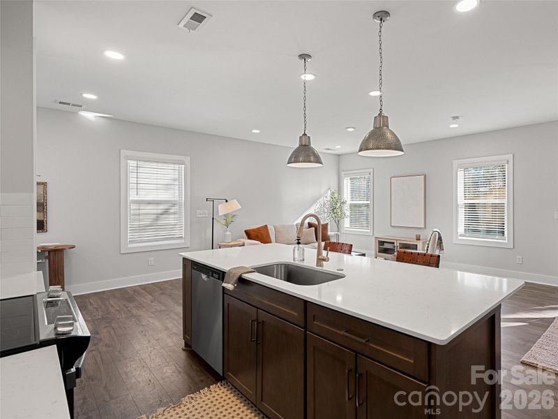 Furnished interior view inside a new home in , Weaverville (Image 34).