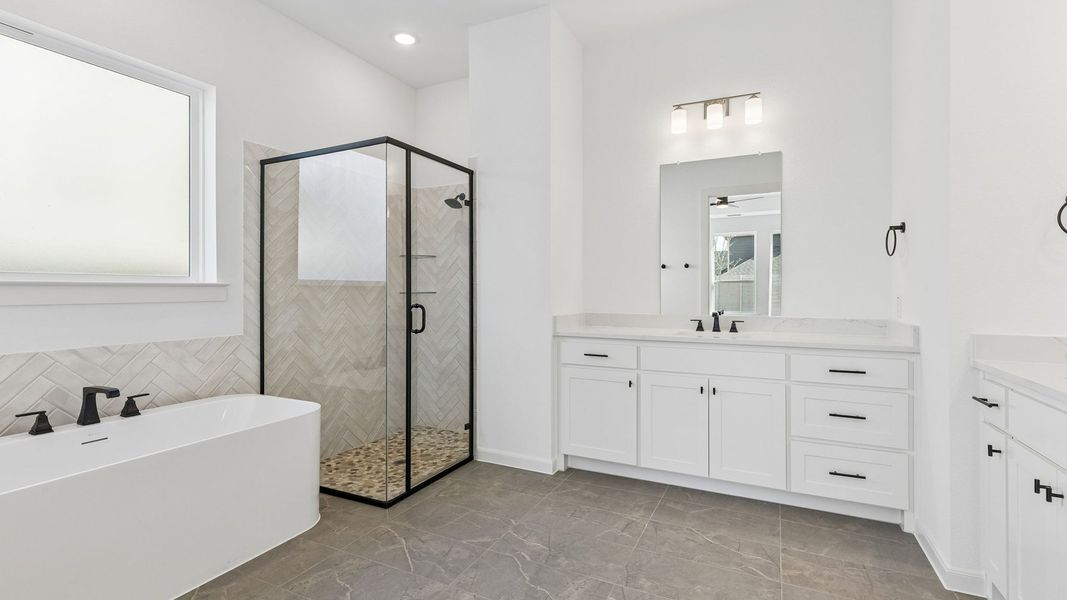 Representative furnished interior of a home built from the Chapelle III by Normandy Homes in Rainwater Crossing, Celina (Image 7).