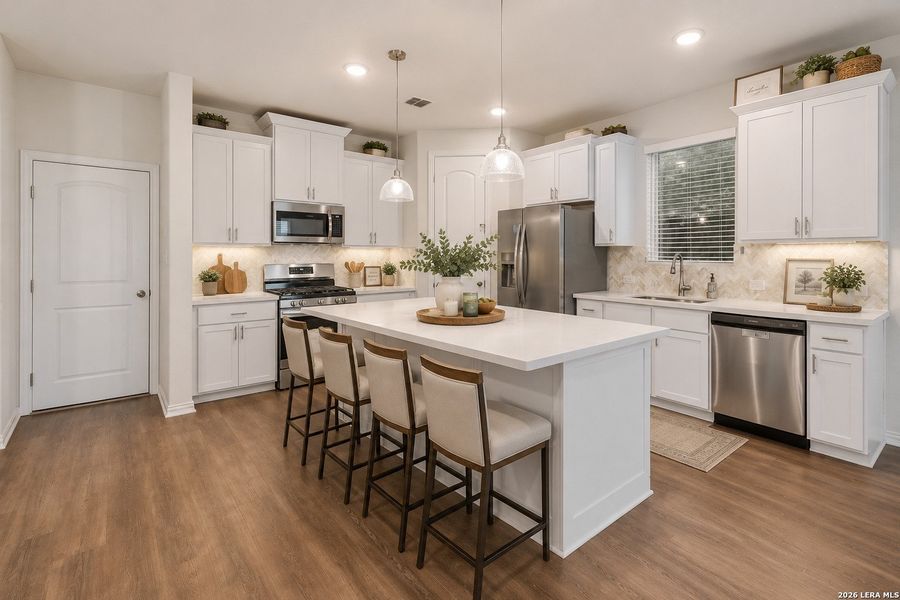 Furnished interior view inside a new home in Veramendi, New Braunfels (Image 17).