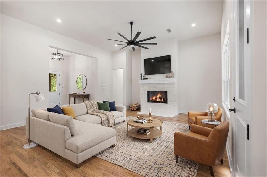 Furnished interior view inside a new home in , Mineola (Image 6).