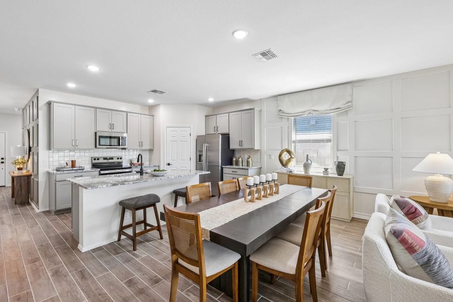 Dining and kitchen Dining and kitchen