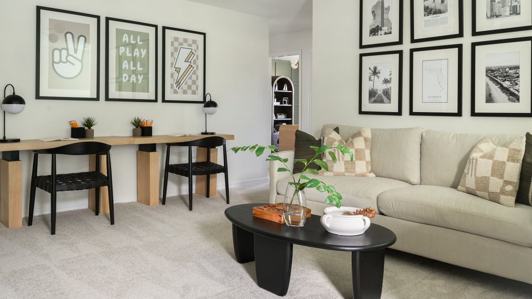 Representative furnished interior of a home built from the Azure by Casa Fresca Homes in Pasadena Woods, Dade City (Image 13).