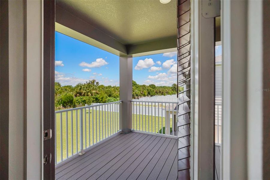 Exterior details and patio area of a home in Estates at Rivercrest, Sanford (Image 22).