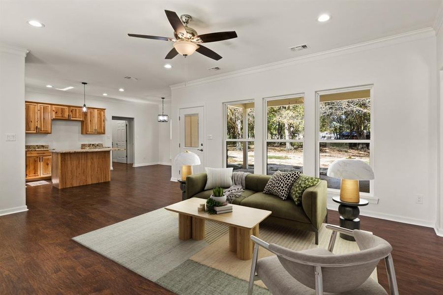 Furnished interior view inside a new home in , Mount Vernon (Image 18).