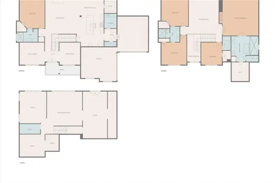 2D floor plan layout of this home in , Flowery Branch, GA (Image 37).
