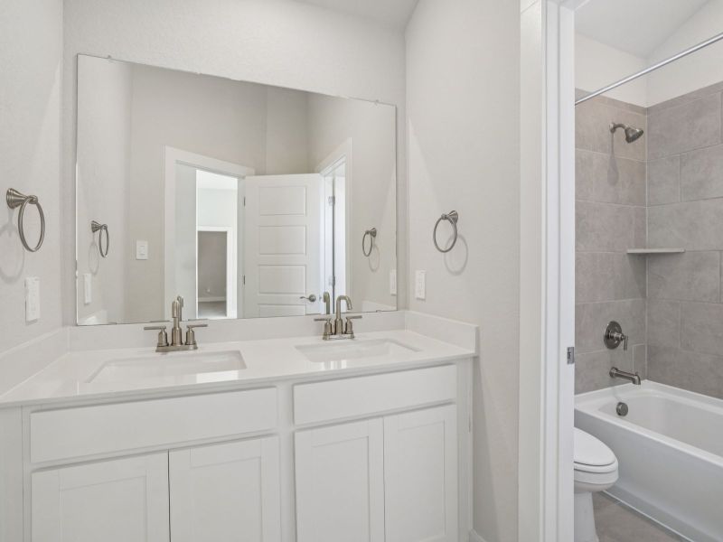 Furnished interior view inside a new home in Fox Falls, Boerne (Image 12). Furnished interior view inside a new home in Fox Falls, Boerne (Image 12).