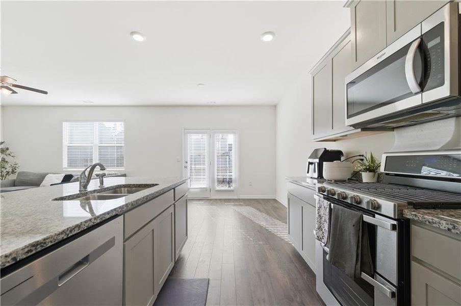 Furnished interior view inside a new home in Brooks Village, Dacula (Image 14).
