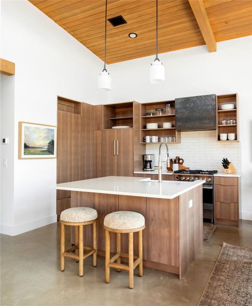 Furnished interior view inside a new home in Hye Springs Ranch, Hye (Image 10).
