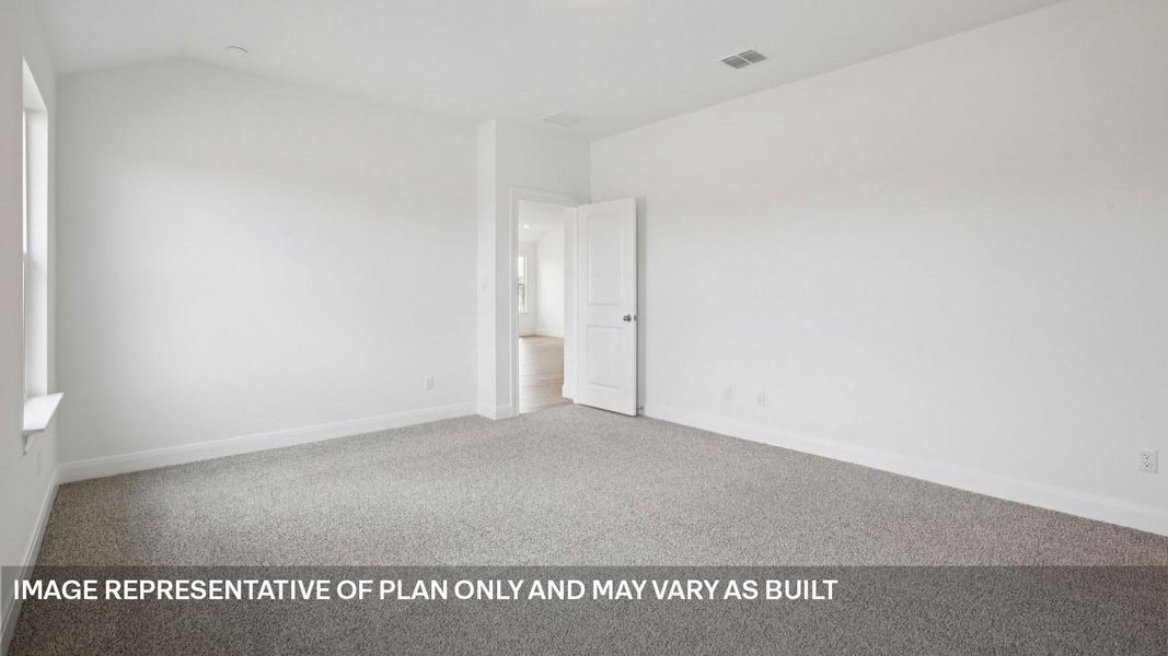Representative unfurnished interior of a home built from the The Grayson by D.R. Horton in Railhead, Cedar Creek (Image 35).