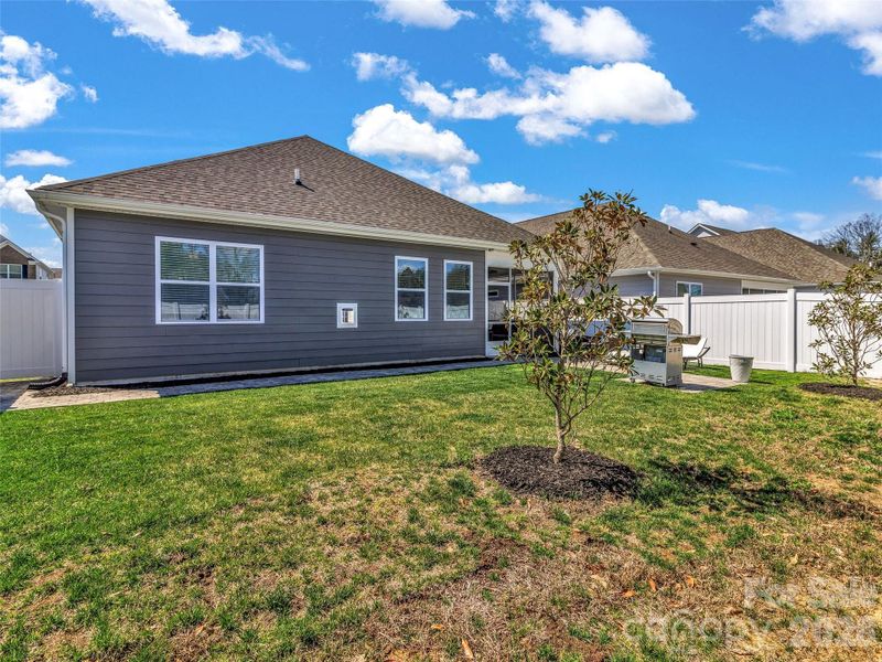 Exterior details and patio area of a home in , Hendersonville (Image 25).