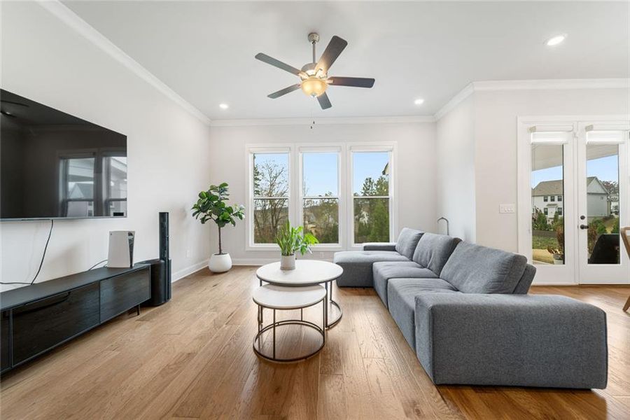 Furnished interior view inside a new home in , Buford (Image 17). Furnished interior view inside a new home in , Buford (Image 17).