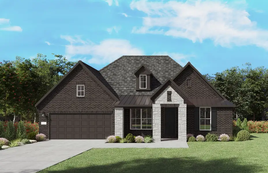 Representative exterior photo of a completed home built from the Azle by Pulte Homes in Mission Hills, Garland, TX (Image 26).
