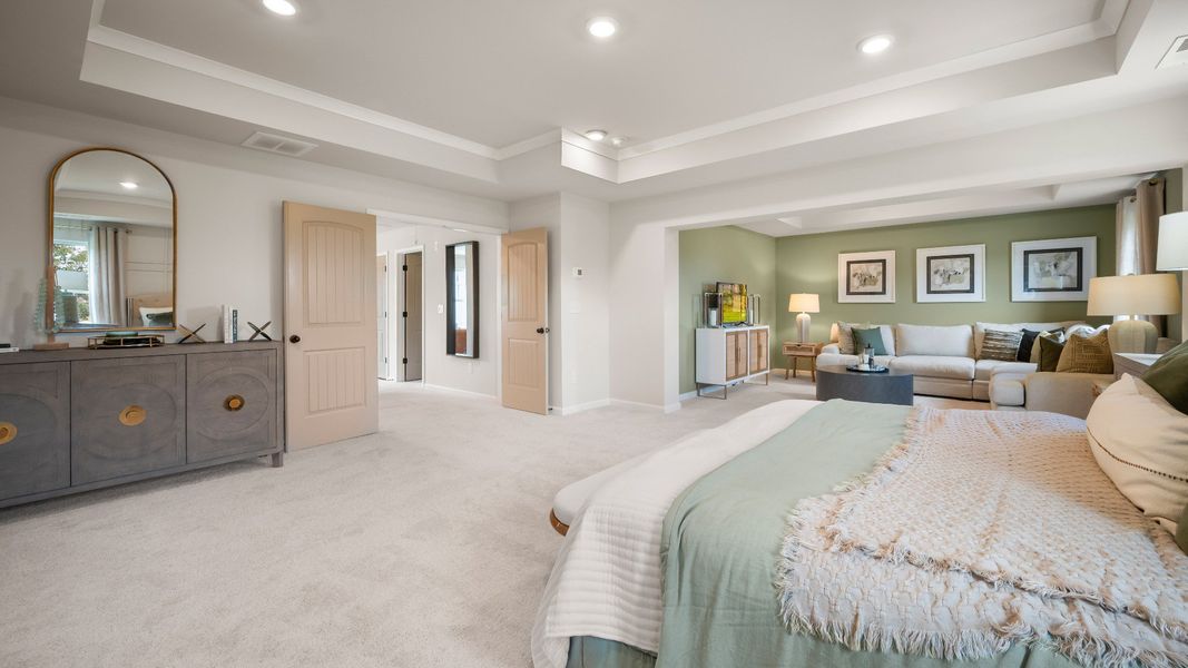 Representative furnished interior of a home built from the Clarity by DRB Homes in Northcroft, Loganville (Image 40).