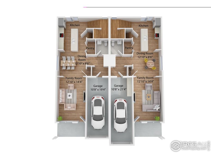 Architechtural 3D Rendering of Main Level Architechtural 3D Rendering of Main Level
