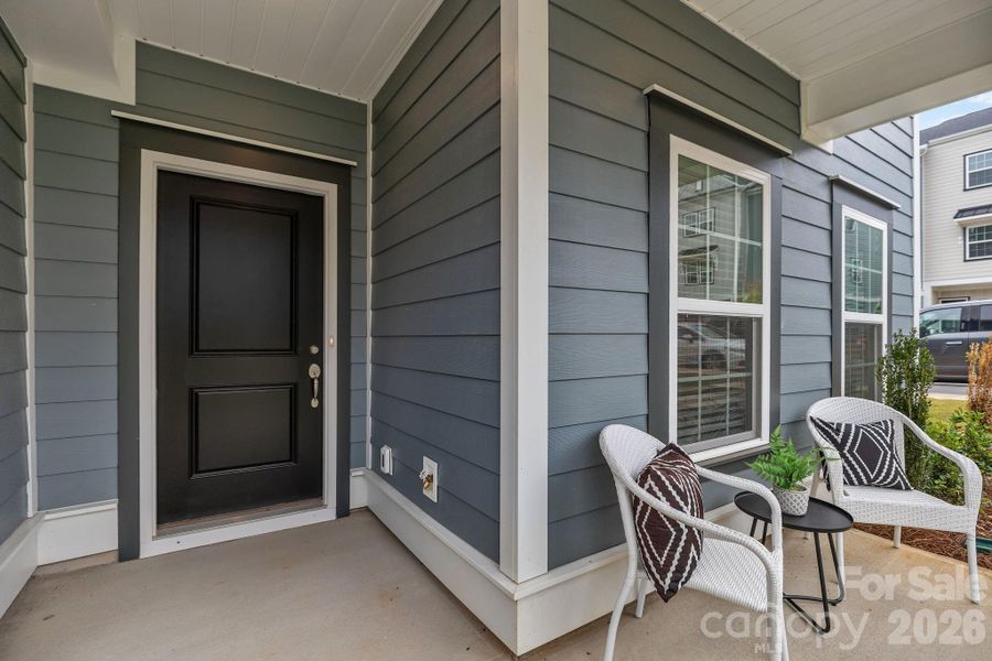 Exterior details and patio area of a home in Sycamore Trail, Matthews (Image 3). Exterior details and patio area of a home in Sycamore Trail, Matthews (Image 3).
