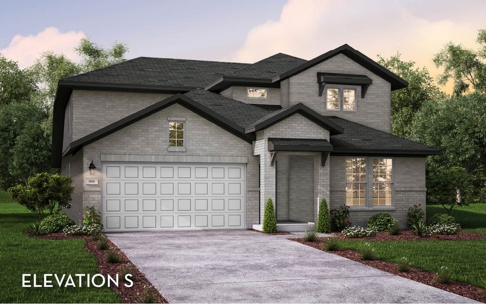 Representative exterior photo of a completed home built from the Yuma by CastleRock Communities in Green Meadows, Celina, TX (Image 6).