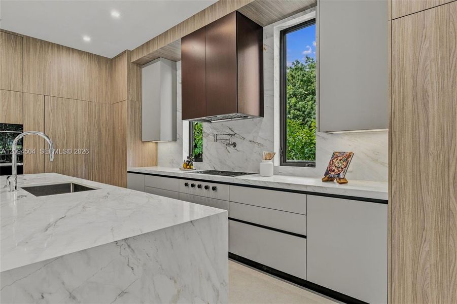 Furnished interior view inside a new home in , South Miami (Image 19).