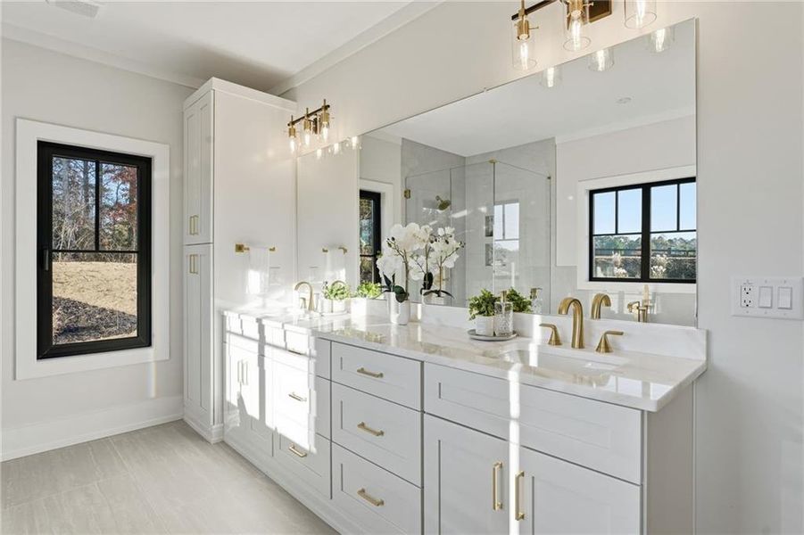 Furnished interior view inside a new home in , Canton (Image 45). Furnished interior view inside a new home in , Canton (Image 45).