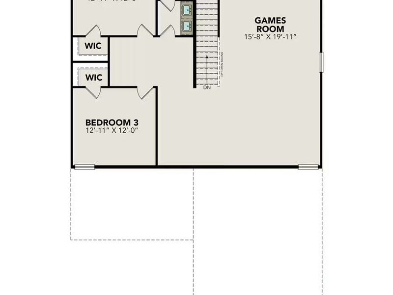 2D floor plan layout of this home in Comanche Ridge, San Antonio, TX (Image 4).