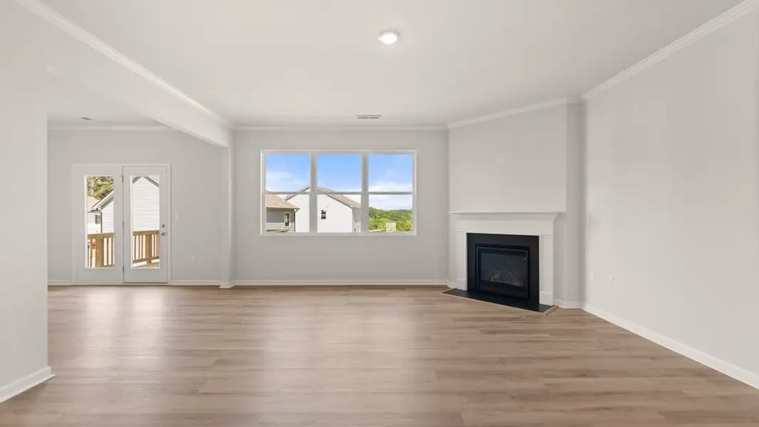 Representative unfurnished interior of a home built from the Halton by D.R. Horton in Liberty Crossing, Braselton (Image 16).