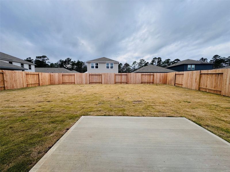 Exterior details and patio area of a home in Spring Creek Trails, Magnolia (Image 2). Exterior details and patio area of a home in Spring Creek Trails, Magnolia (Image 2).