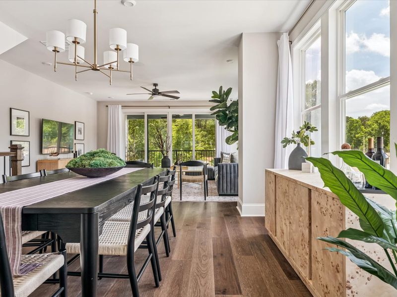 Representative furnished interior of a home built from the Baron by Tri Pointe Homes in Ascend, Charlotte (Image 10).