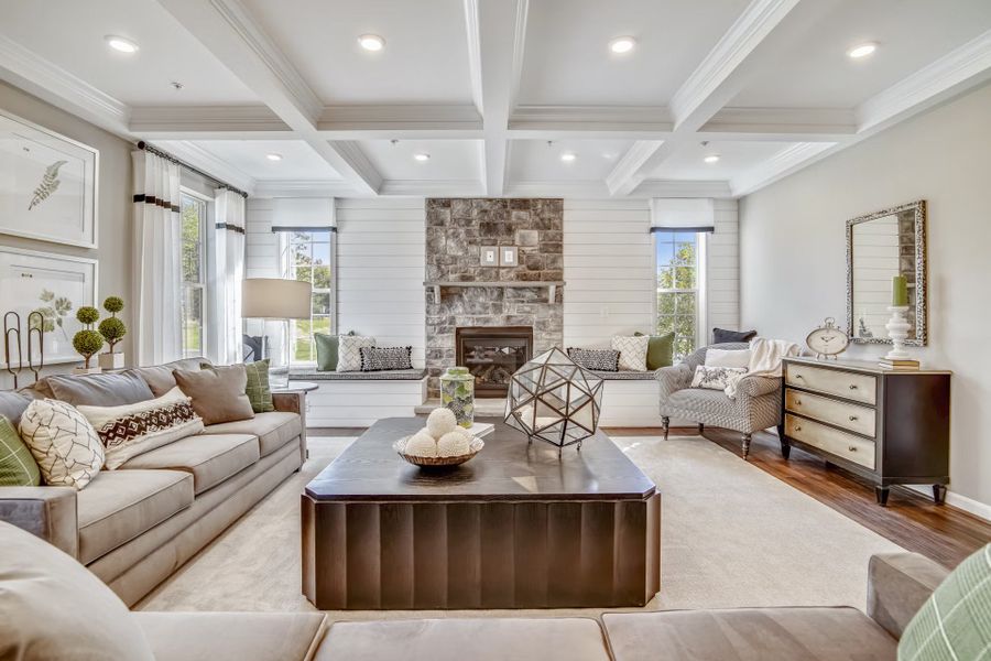 Furnished interior in a model home at Lancaster Hwy in Waxhaw (Image 6).