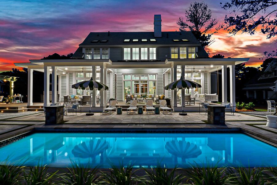 Front exterior of a new home in , Bluffton, SC, highlighting curb appeal (Image 21).