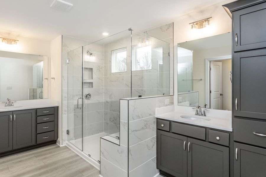 Furnished interior view inside a new home in Ford Meadows, Garner (Image 14). Furnished interior view inside a new home in Ford Meadows, Garner (Image 14).