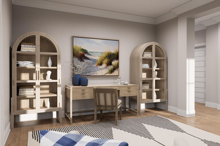 Furnished interior view inside a new home in Rivers Reach, Yemassee (Image 7).