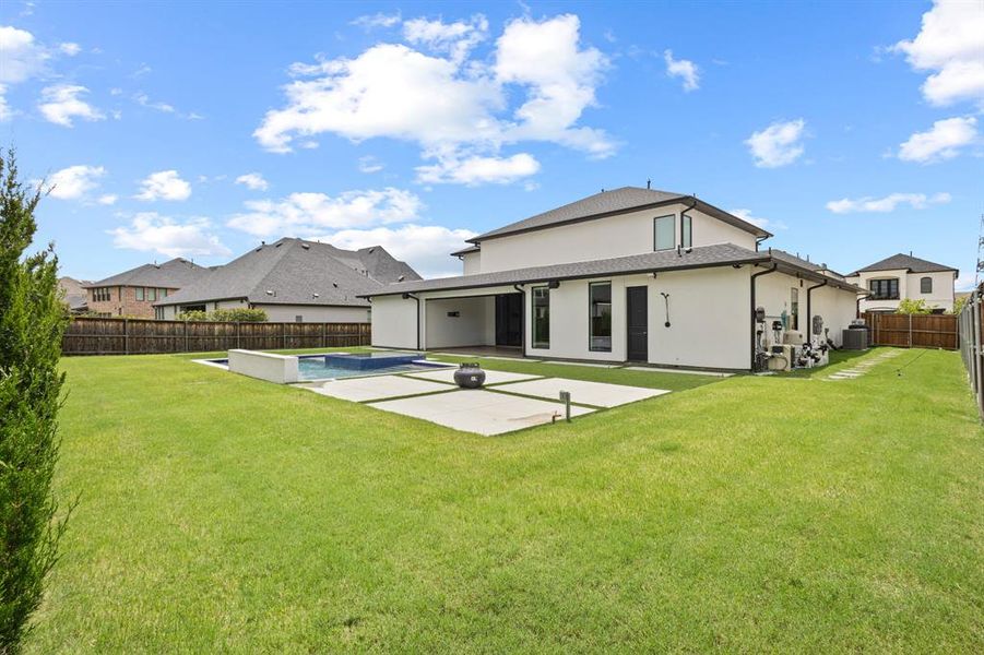 Exterior details and patio area of a home in , Frisco (Image 26). Exterior details and patio area of a home in , Frisco (Image 26).