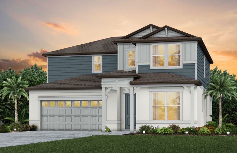 Representative exterior photo of a completed home built from the Umbria by Pulte Homes in Seaire, Parrish, FL (Image 4).