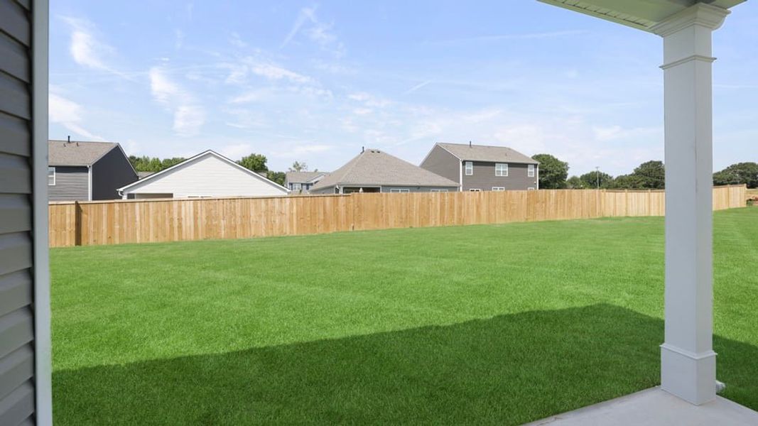 Exterior details and patio area of a home in Durbin Meadows Traditions, Fountain Inn (Image 16). Exterior details and patio area of a home in Durbin Meadows Traditions, Fountain Inn (Image 16).