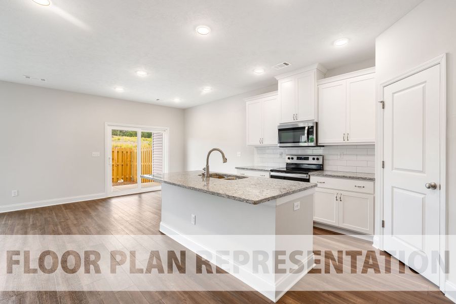 Athens 3 Bedroom Plan Kitchen and Café | Ivey Homes