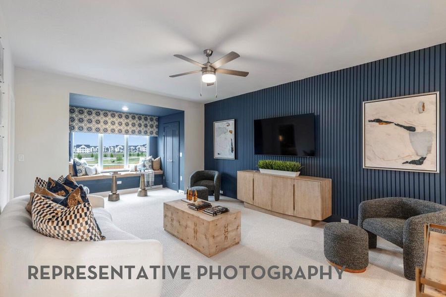 Furnished interior view inside a new home in Goodnight Ranch, Austin (Image 8).
