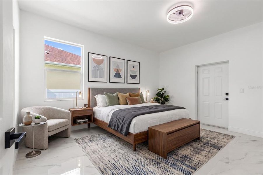 Furnished interior view inside a new home in , Tampa (Image 29).