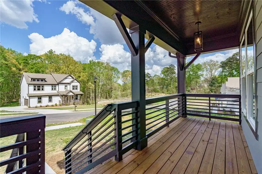 Exterior details and patio area of a home in , Atlanta (Image 29).