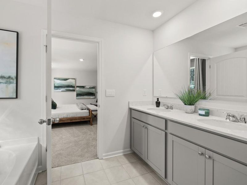 Furnished interior view inside a new home in Falcon Landing, Gainesville (Image 18).