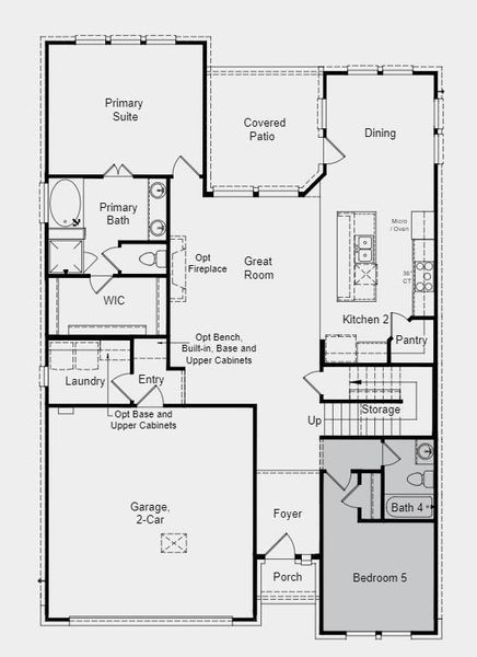 Structural options include: Bed 5 bath 3, gourmet kitchen 2, and 8' interior doors.