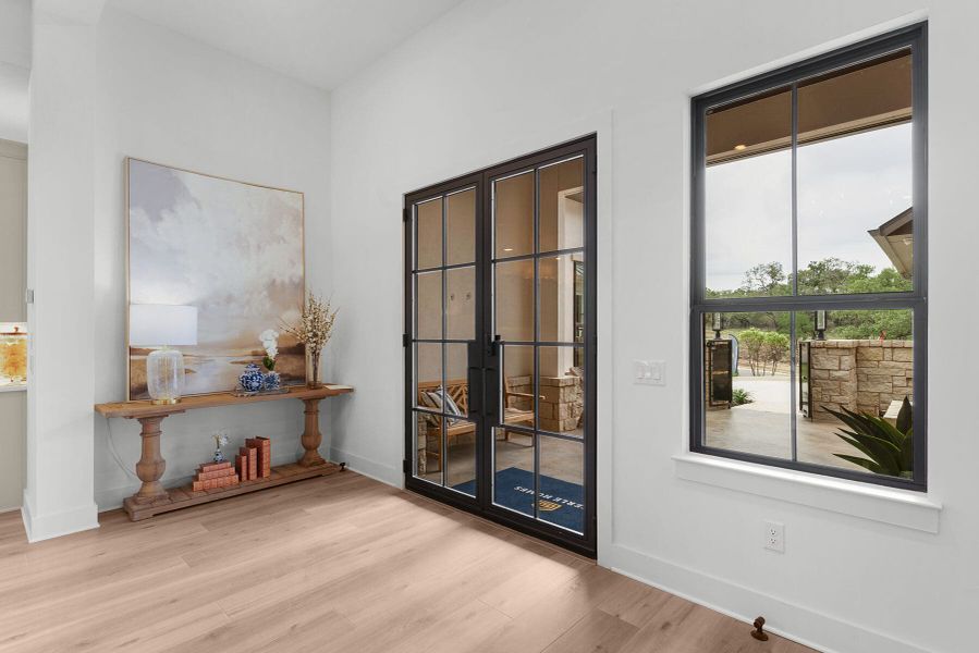 Furnished interior view inside a new home in Enchanted Bluff, Garden Ridge (Image 4). Furnished interior view inside a new home in Enchanted Bluff, Garden Ridge (Image 4).