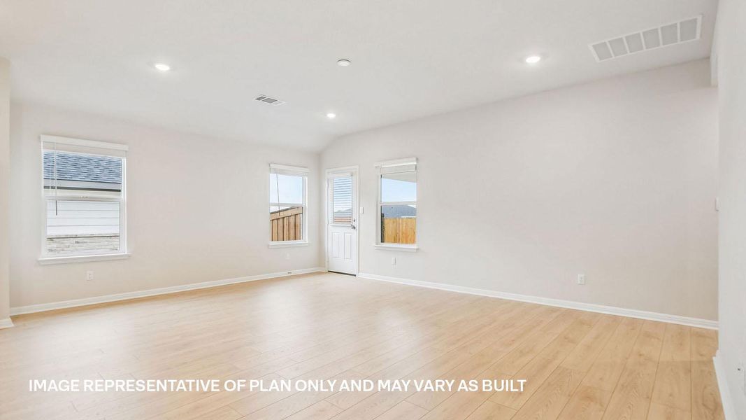 Spacious, unfurnished interior of a new home in Trails at Wildhorse, Austin (Image 32).